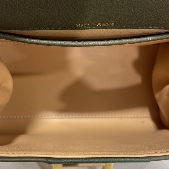 Delvaux Mini Brillant Green Tri Color Sellier Calfskin Leather Bag - Picture 13 of 16